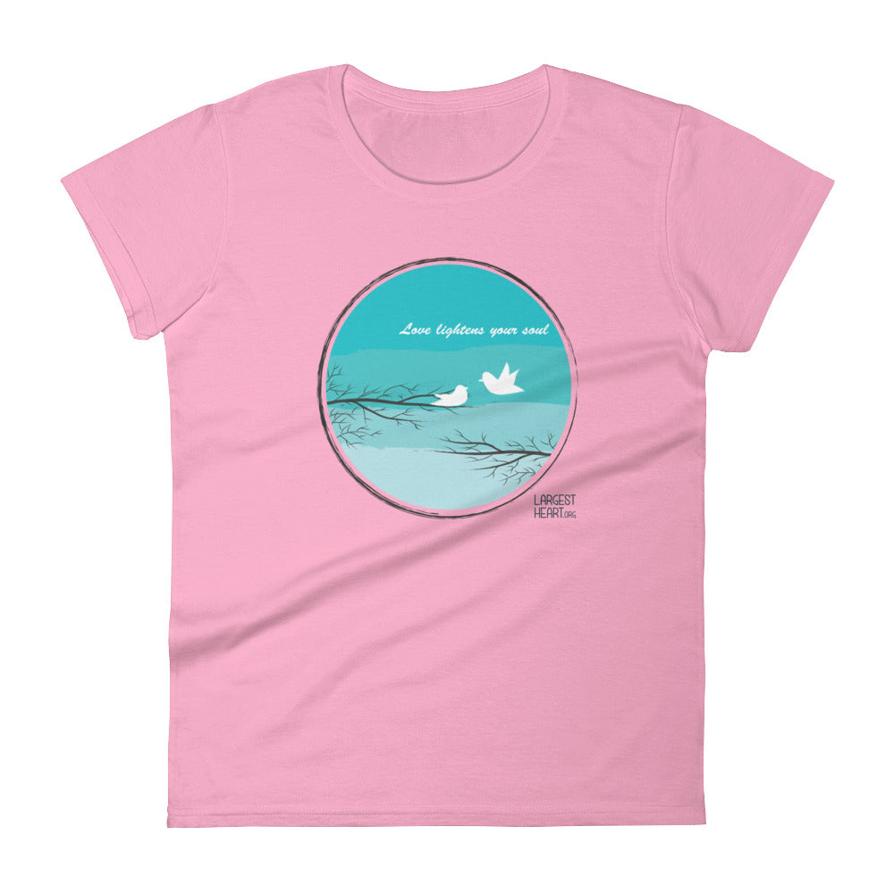 Women's Short Sleeve T-shirt - Love Lightness the Soul