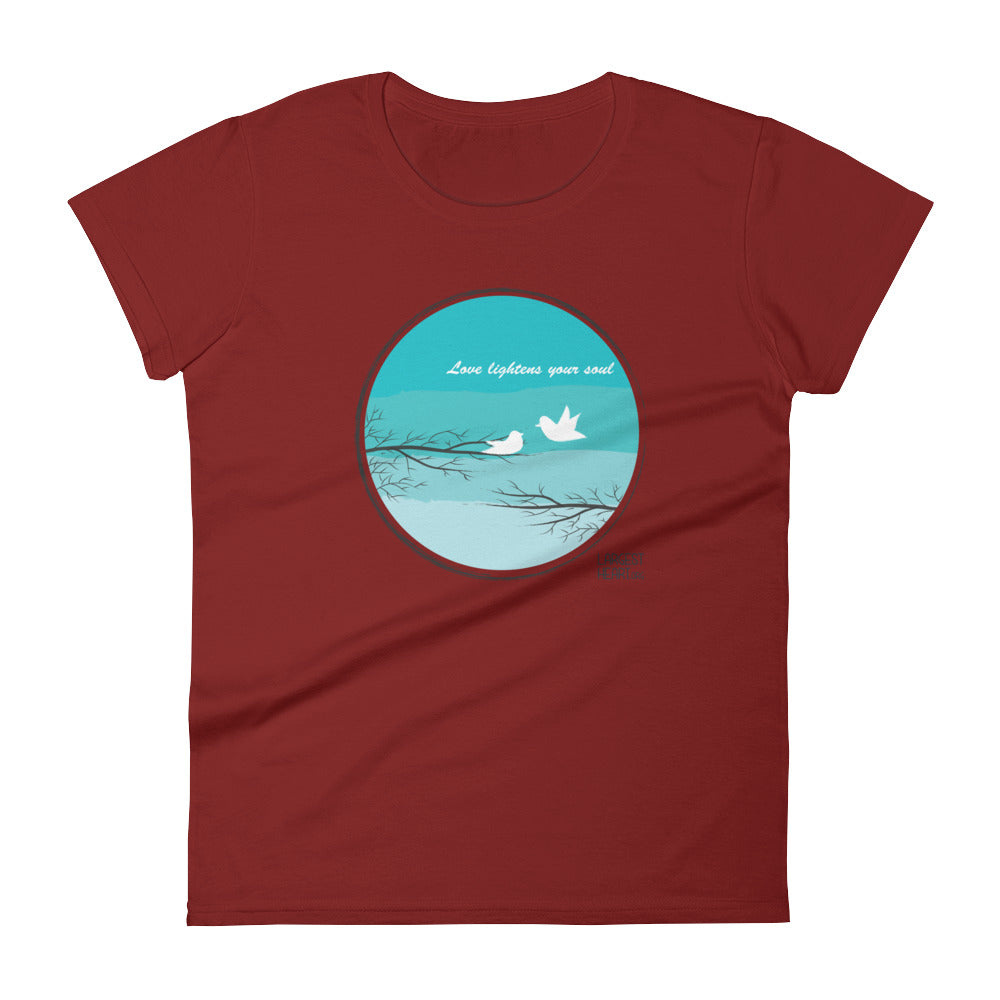 Women's Short Sleeve T-shirt - Love Lightness the Soul