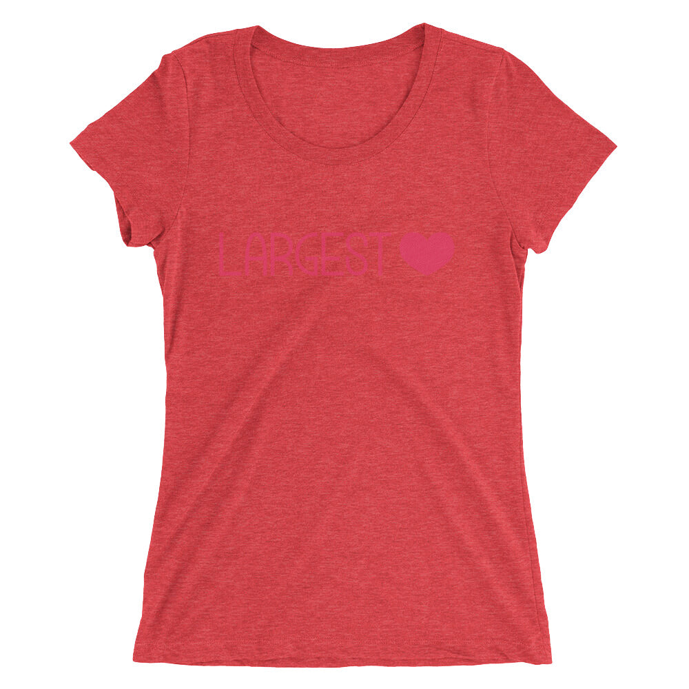 Ladies' short sleeve t-shirt - Largest Heart