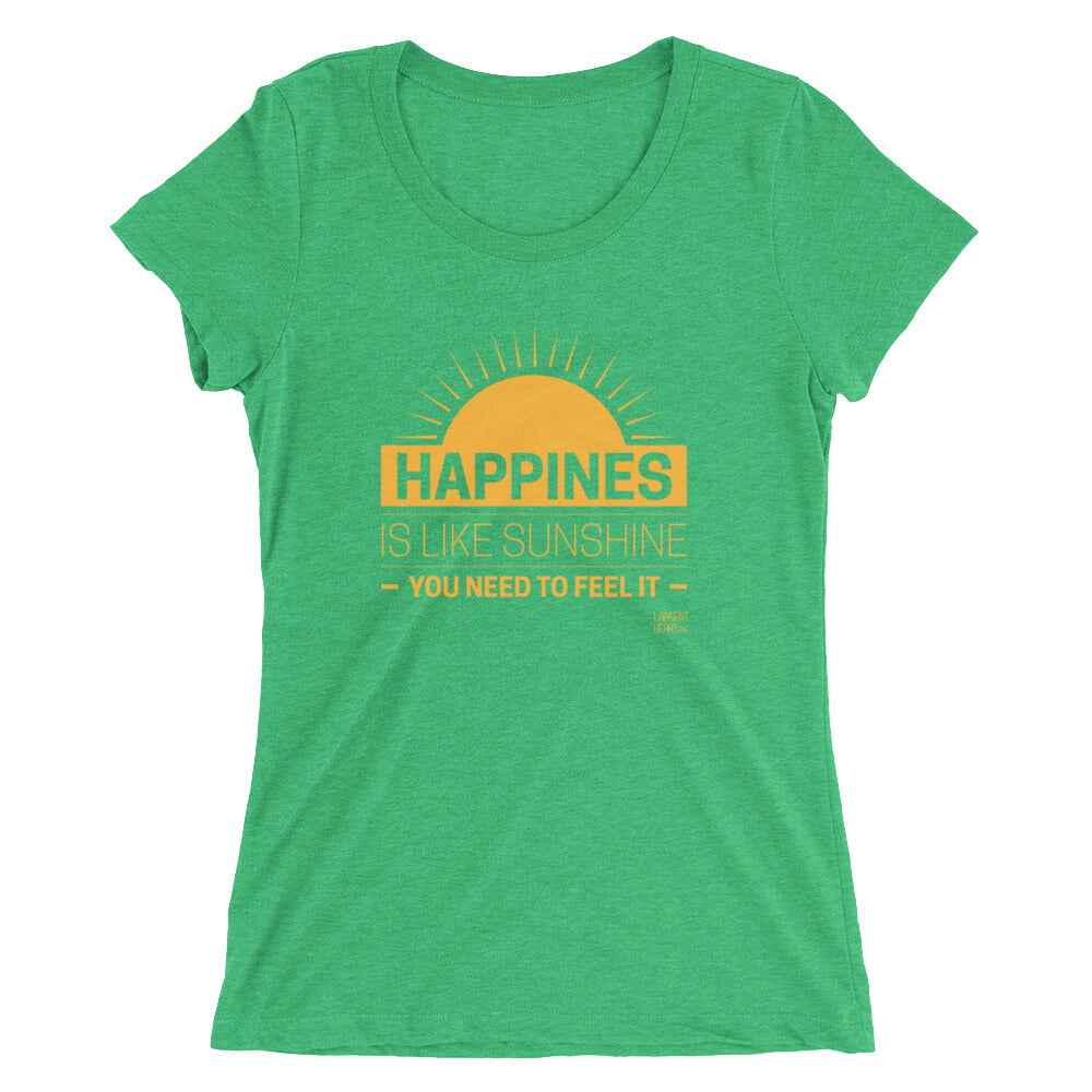 Ladies' short sleeve t-shirt - Happiness
