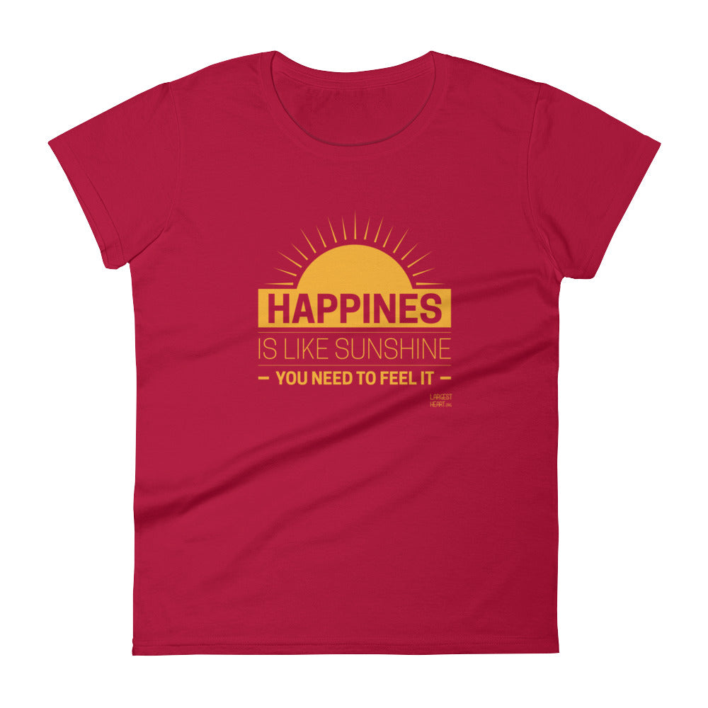 Women's Short Sleeve T-shirt - Happiness