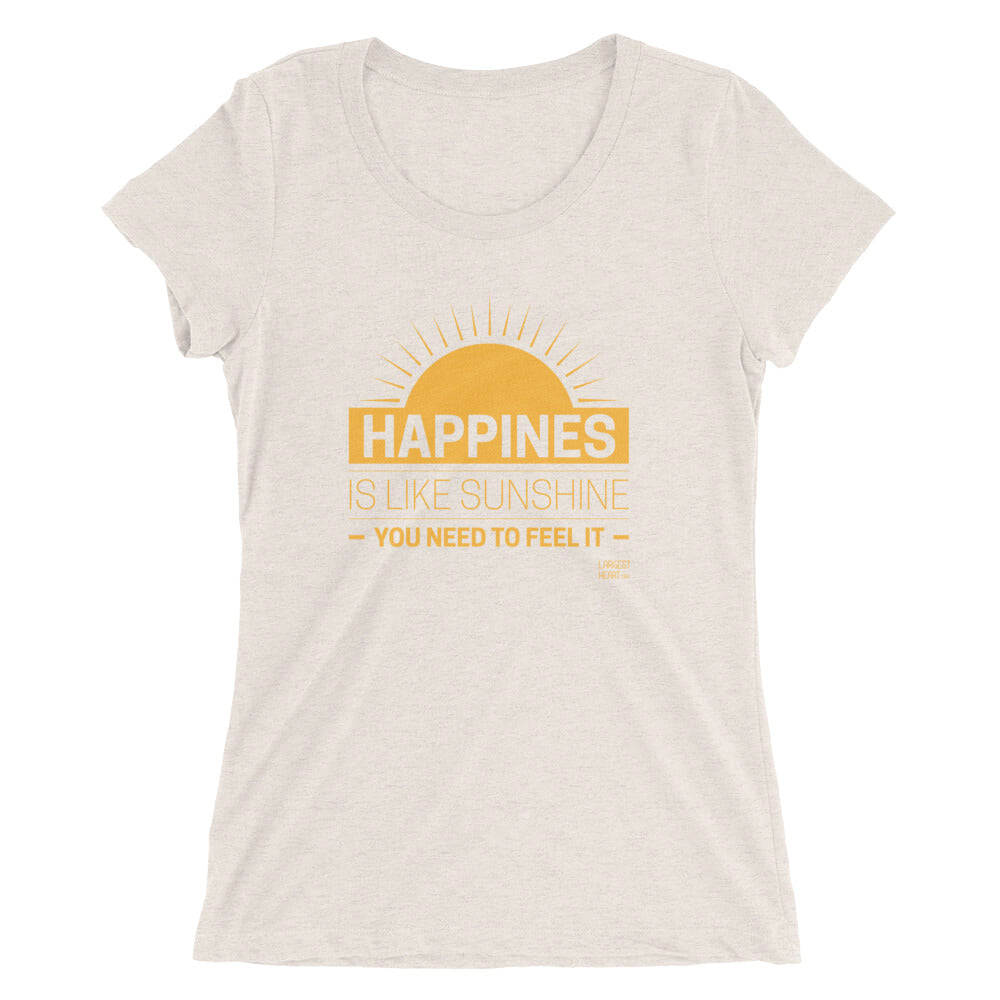 Ladies' short sleeve t-shirt - Happiness