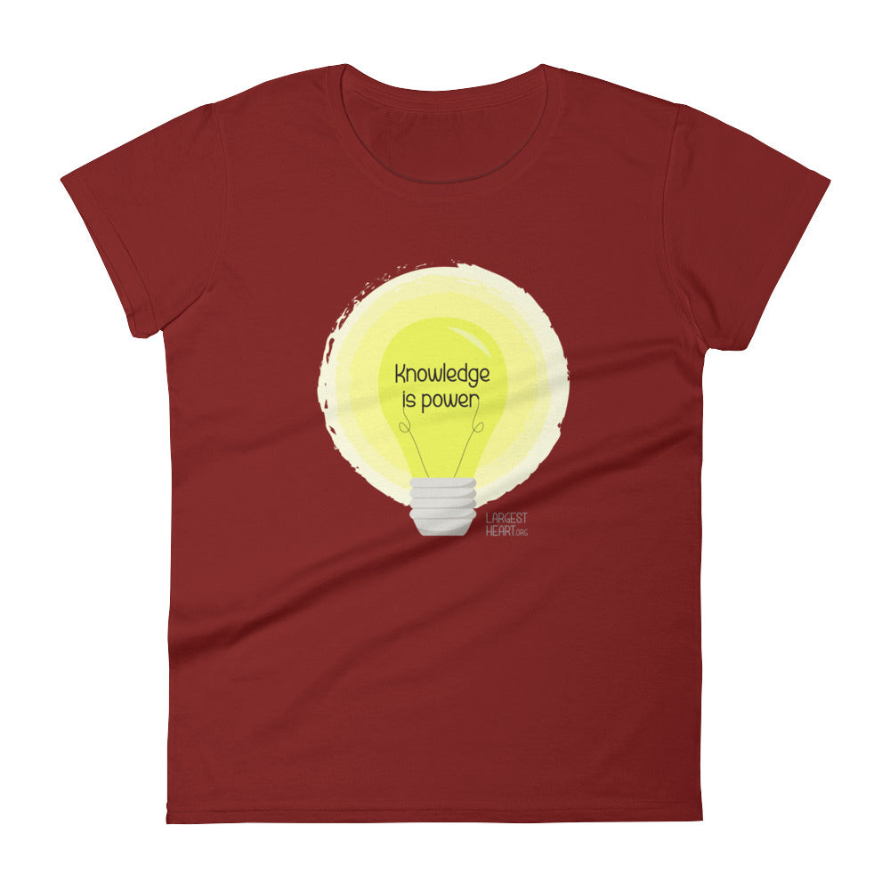 Women's Short Sleeve T-shirt - Knowledge is Power