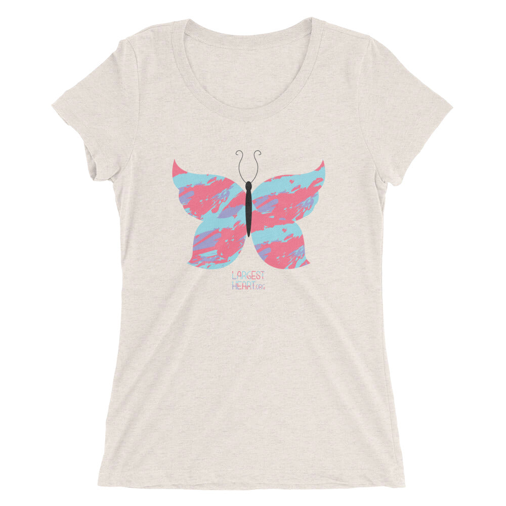 Ladies' short sleeve t-shirt - Butterfly