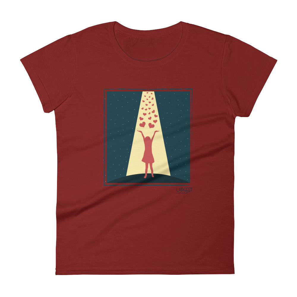 Women's Short Sleeve T-shirt - Hearts from Heaven