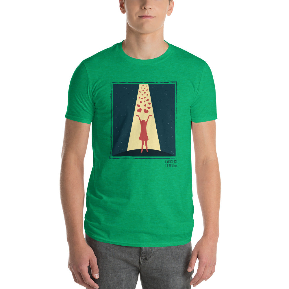 Men's Short Sleeve T-Shirt - Hearts from Heaven