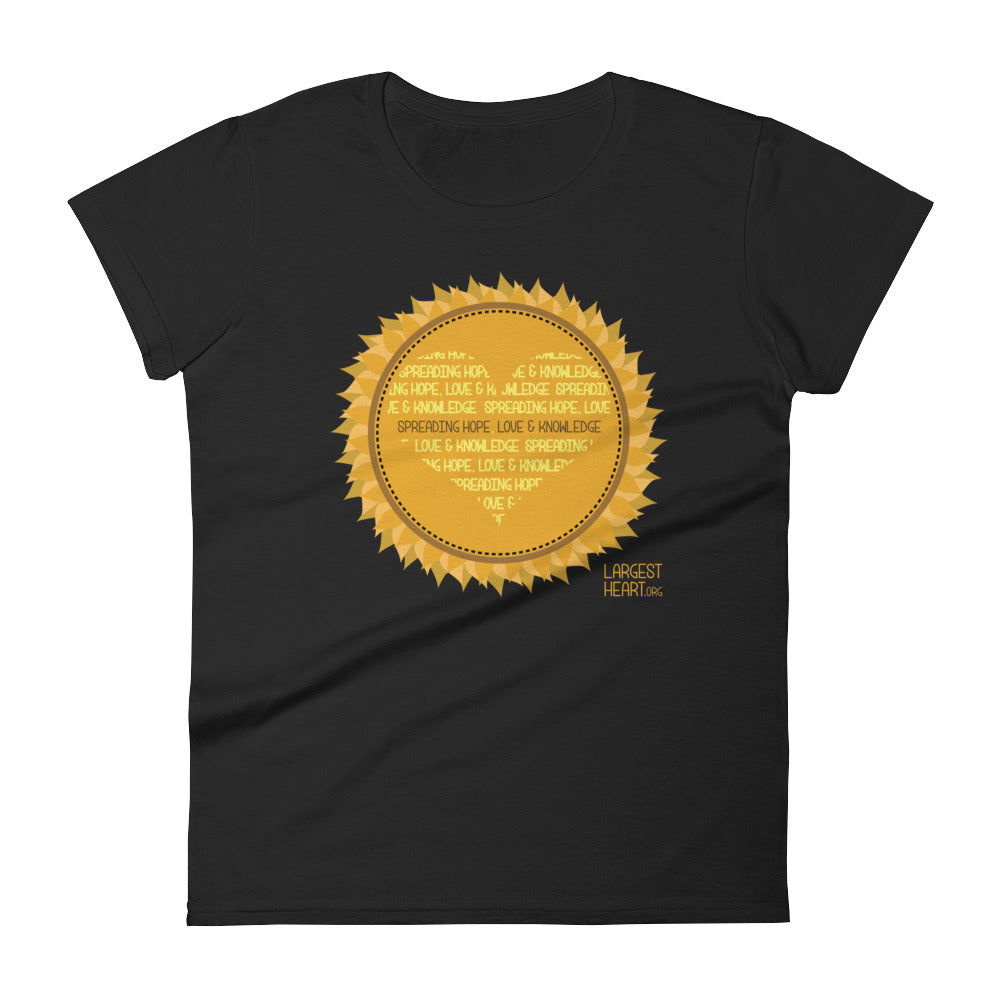 Women's Short Sleeve T-shirt - Sunflower