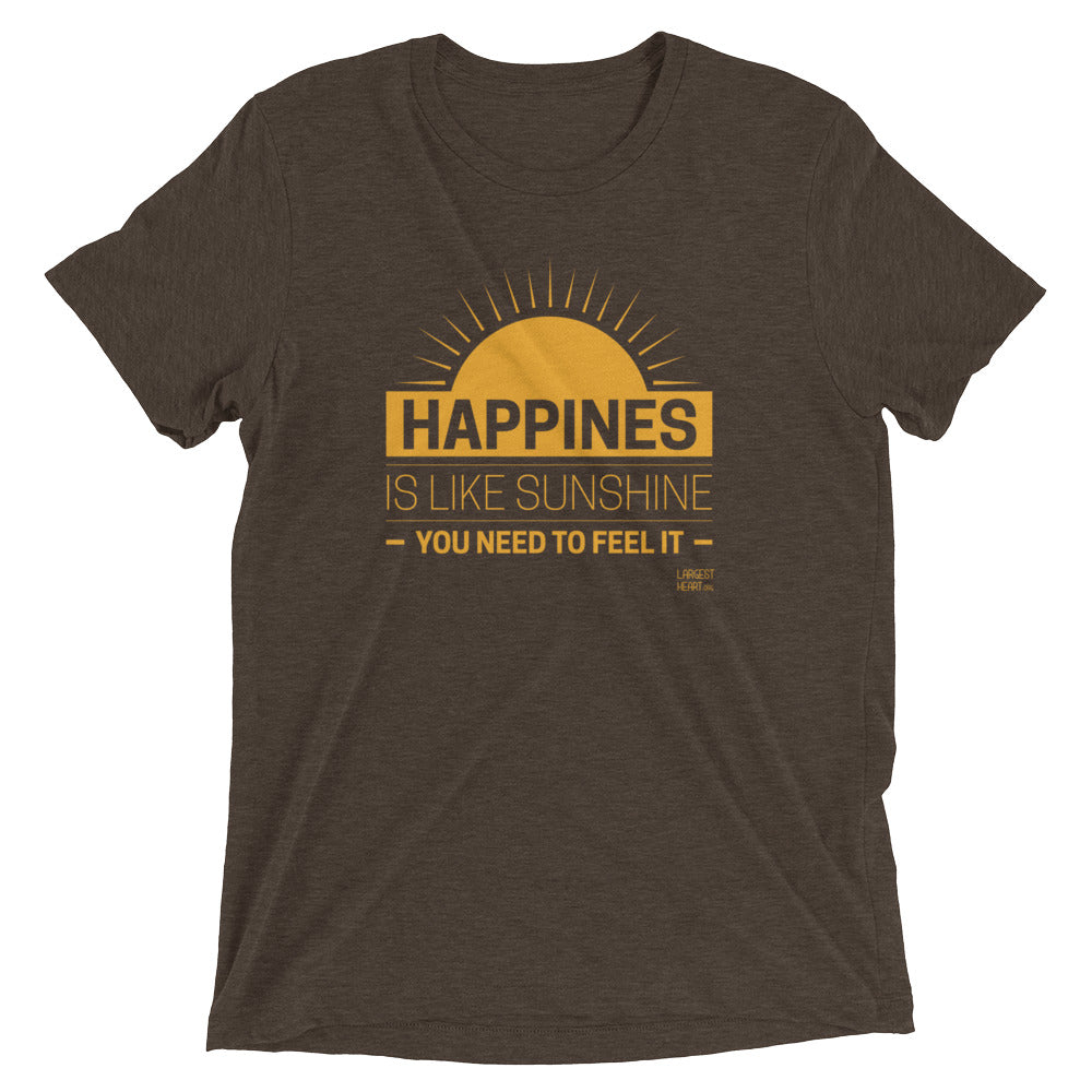Triblend Short Sleeve T-shirt - Happiness