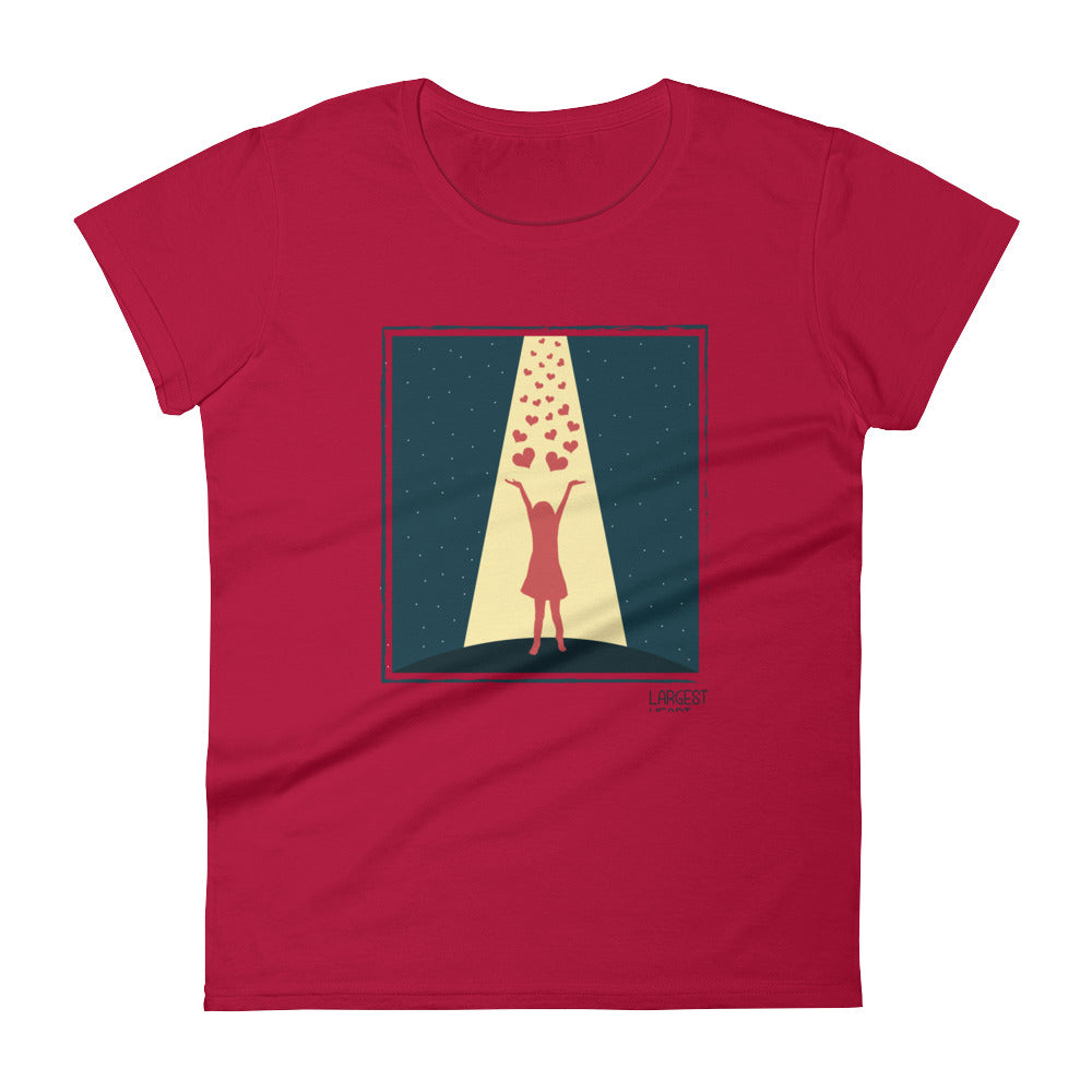 Women's Short Sleeve T-shirt - Hearts from Heaven
