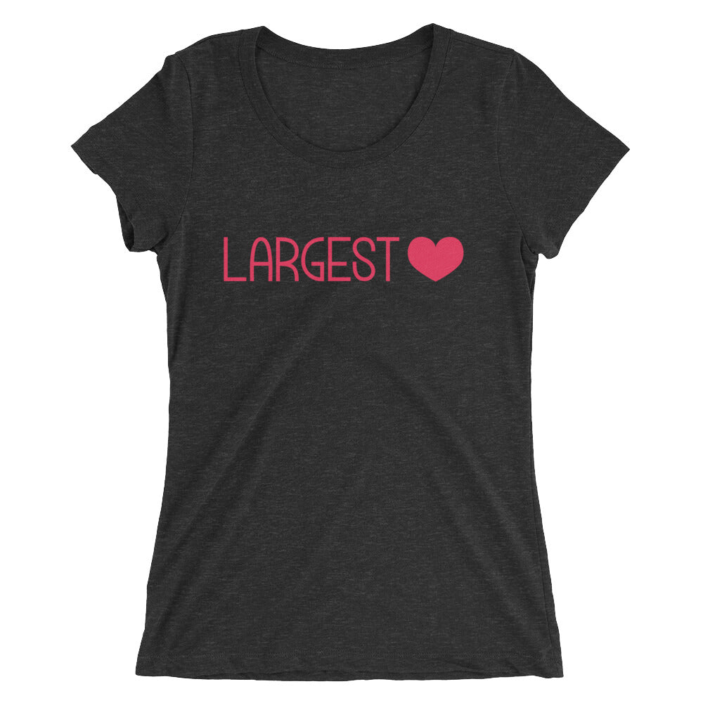 Ladies' short sleeve t-shirt - Largest Heart