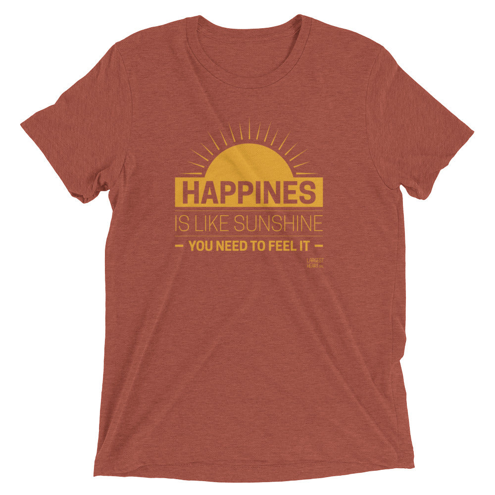 Triblend Short Sleeve T-shirt - Happiness