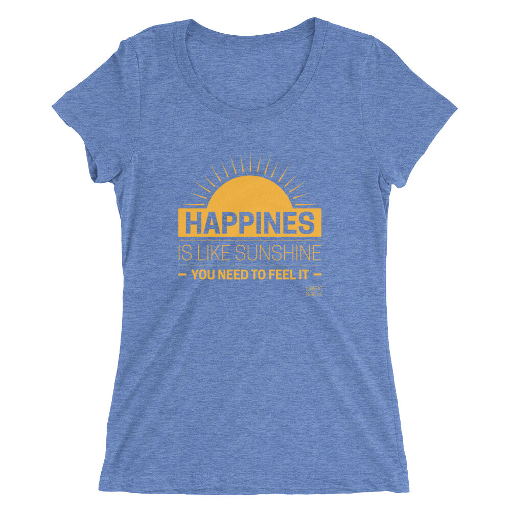 Ladies' short sleeve t-shirt - Happiness