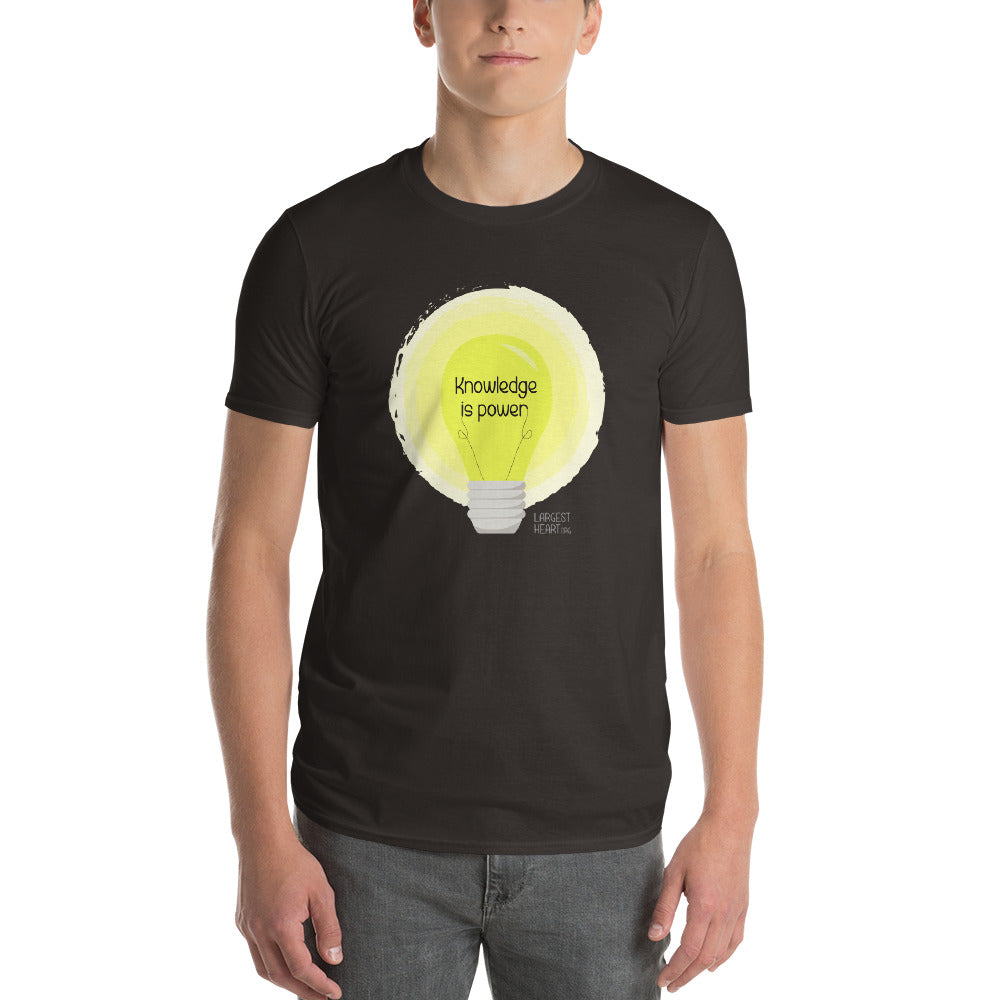 Men's Short Sleeve T-Shirt - Knowledge is Power