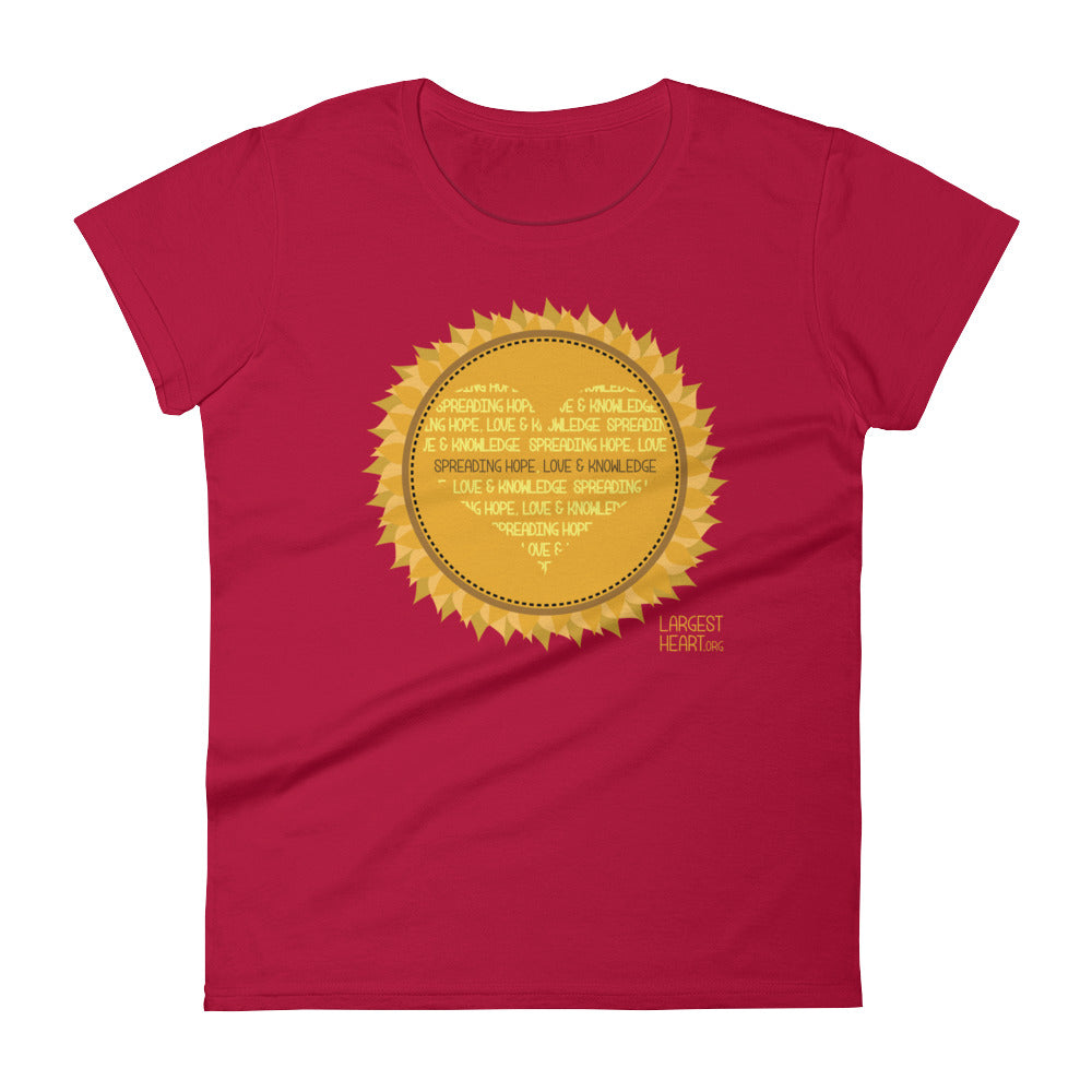 Women's Short Sleeve T-shirt - Sunflower