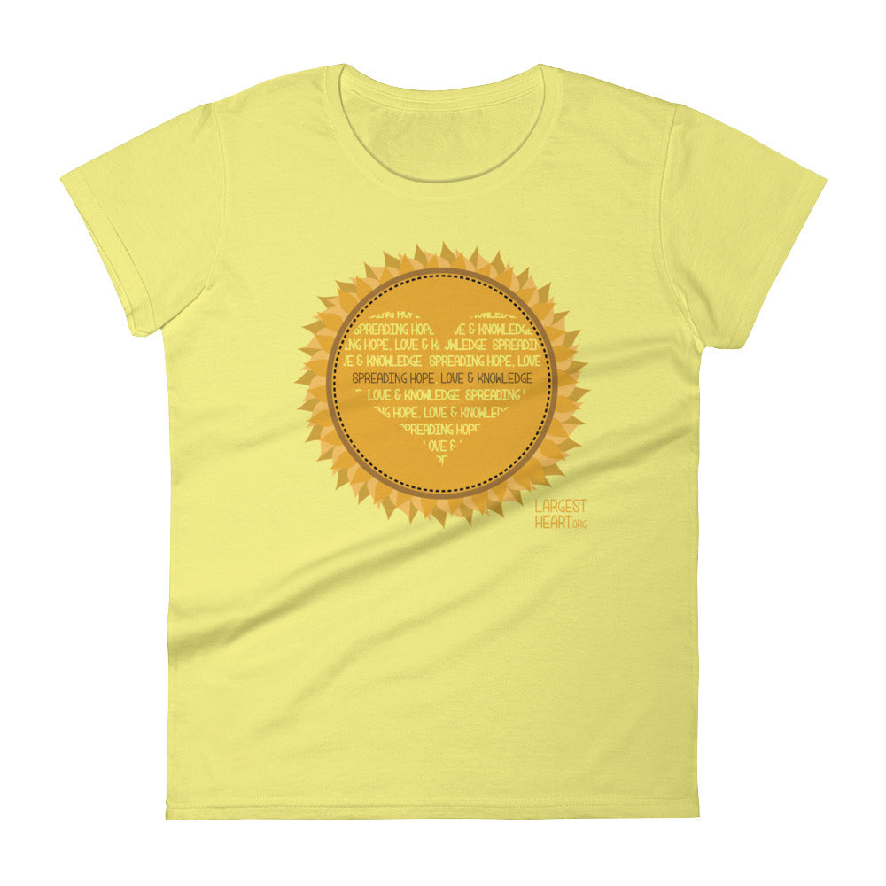 Women's Short Sleeve T-shirt - Sunflower