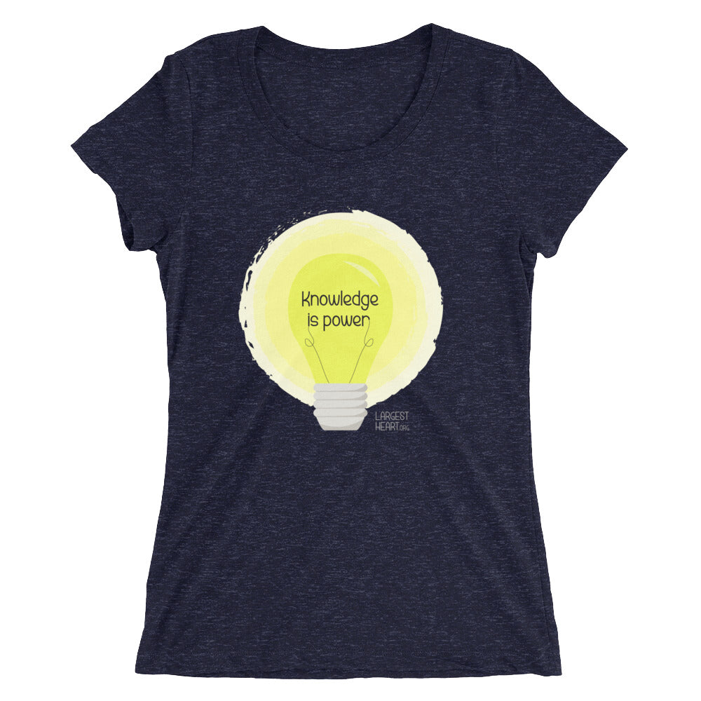 Ladies' short sleeve t-shirt - Knowledge is Power