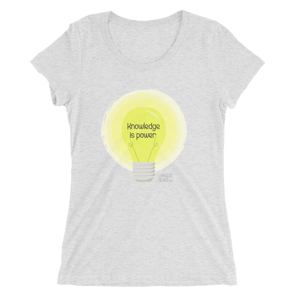 Ladies' short sleeve t-shirt - Knowledge is Power