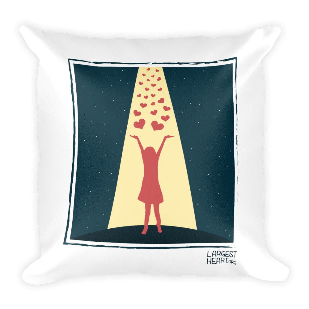 Square Pillow - Hearts from Heaven