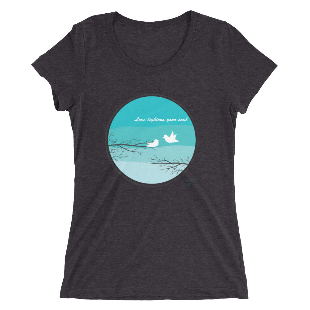 Ladies' short sleeve t-shirt - Love Lightens the Soul