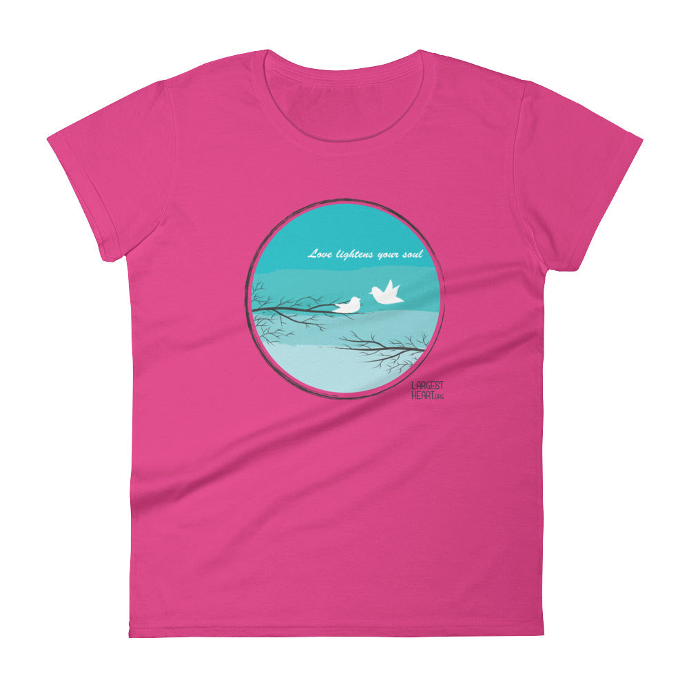 Women's Short Sleeve T-shirt - Love Lightness the Soul