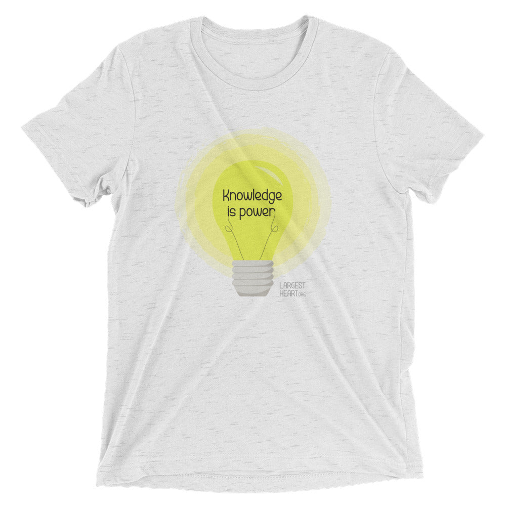 Triblend Short Sleeve T-shirt - Knowledge is Power