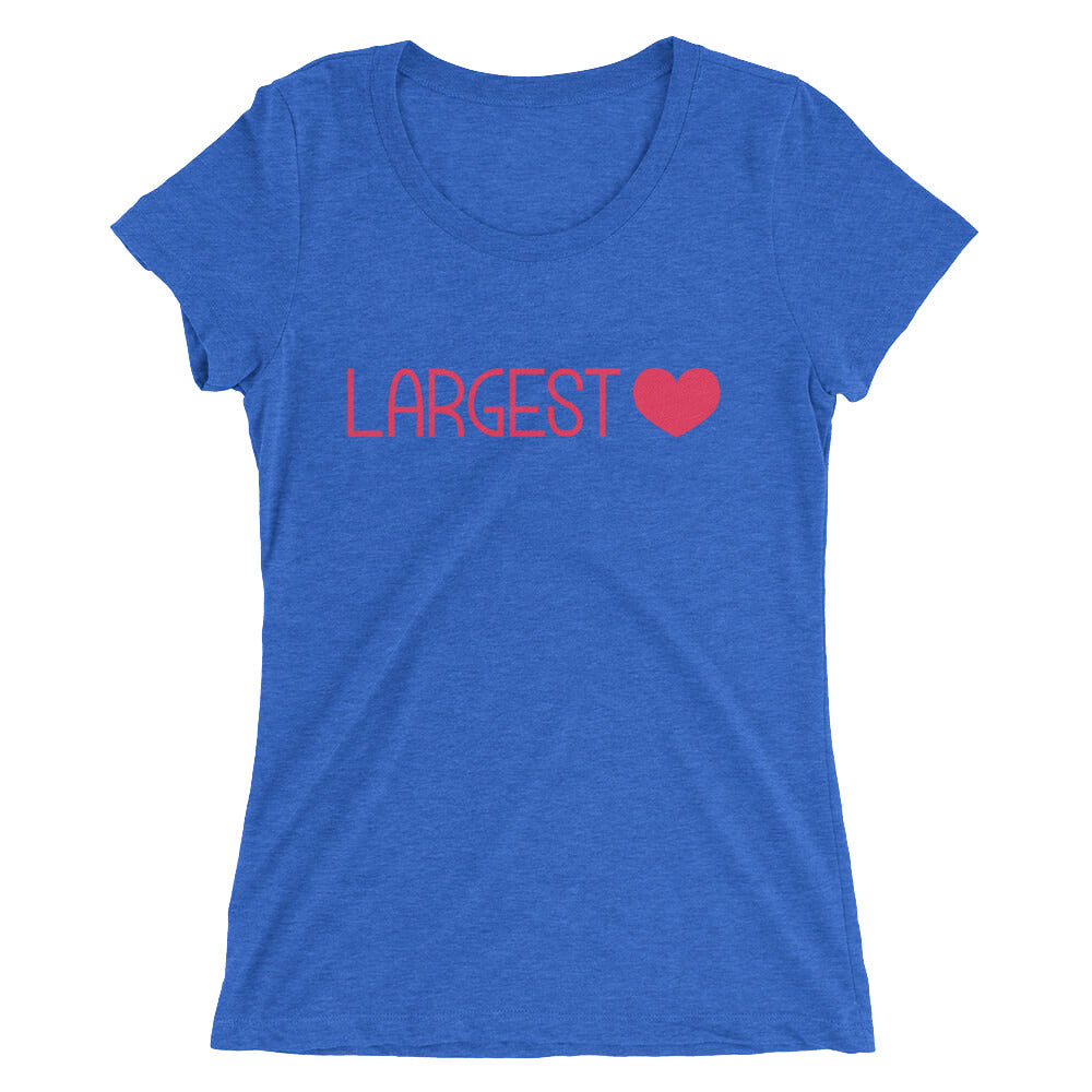 Ladies' short sleeve t-shirt - Largest Heart