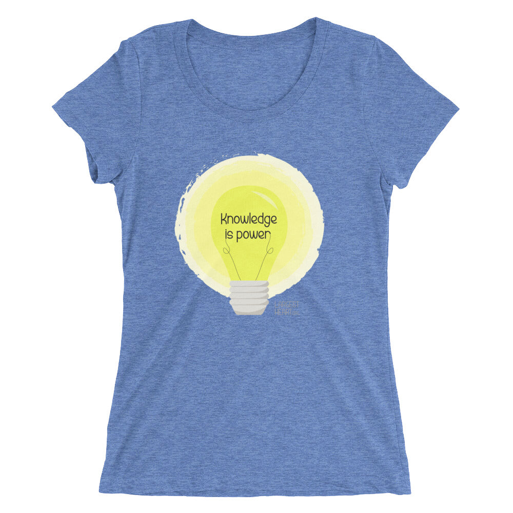Ladies' short sleeve t-shirt - Knowledge is Power