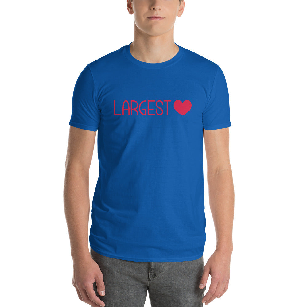 Men's Short Sleeve T-Shirt - Largest Heart