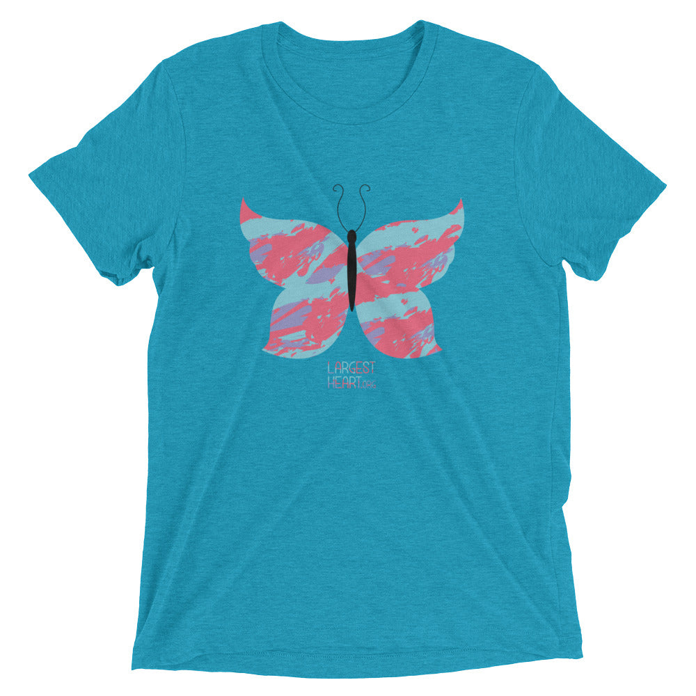 Triblend Short Sleeve T-shirt - Butterfly