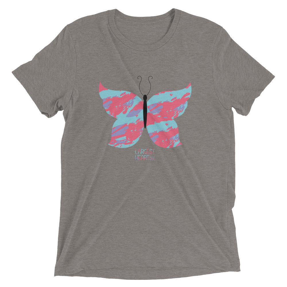 Triblend Short Sleeve T-shirt - Butterfly