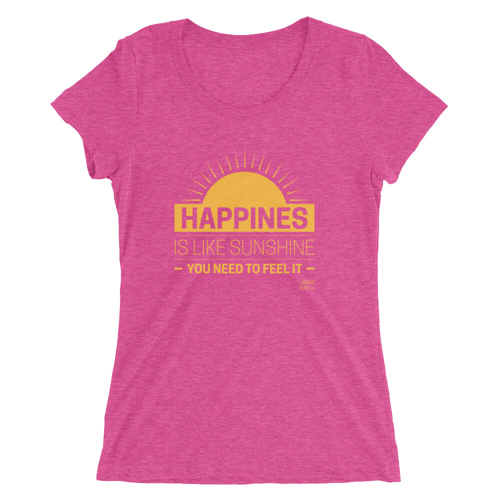 Ladies' short sleeve t-shirt - Happiness