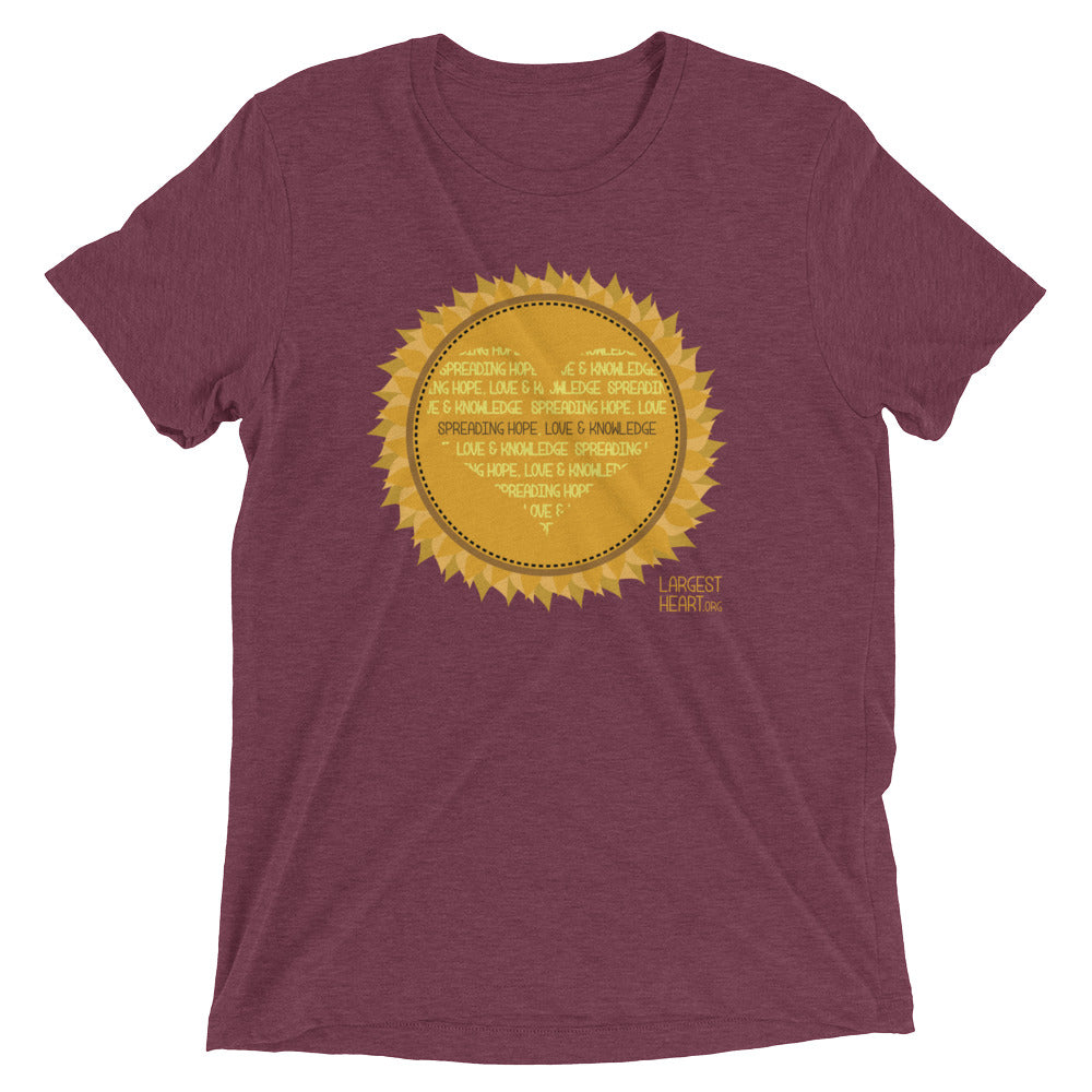 Triblend Short Sleeve T-shirt - Sunflower