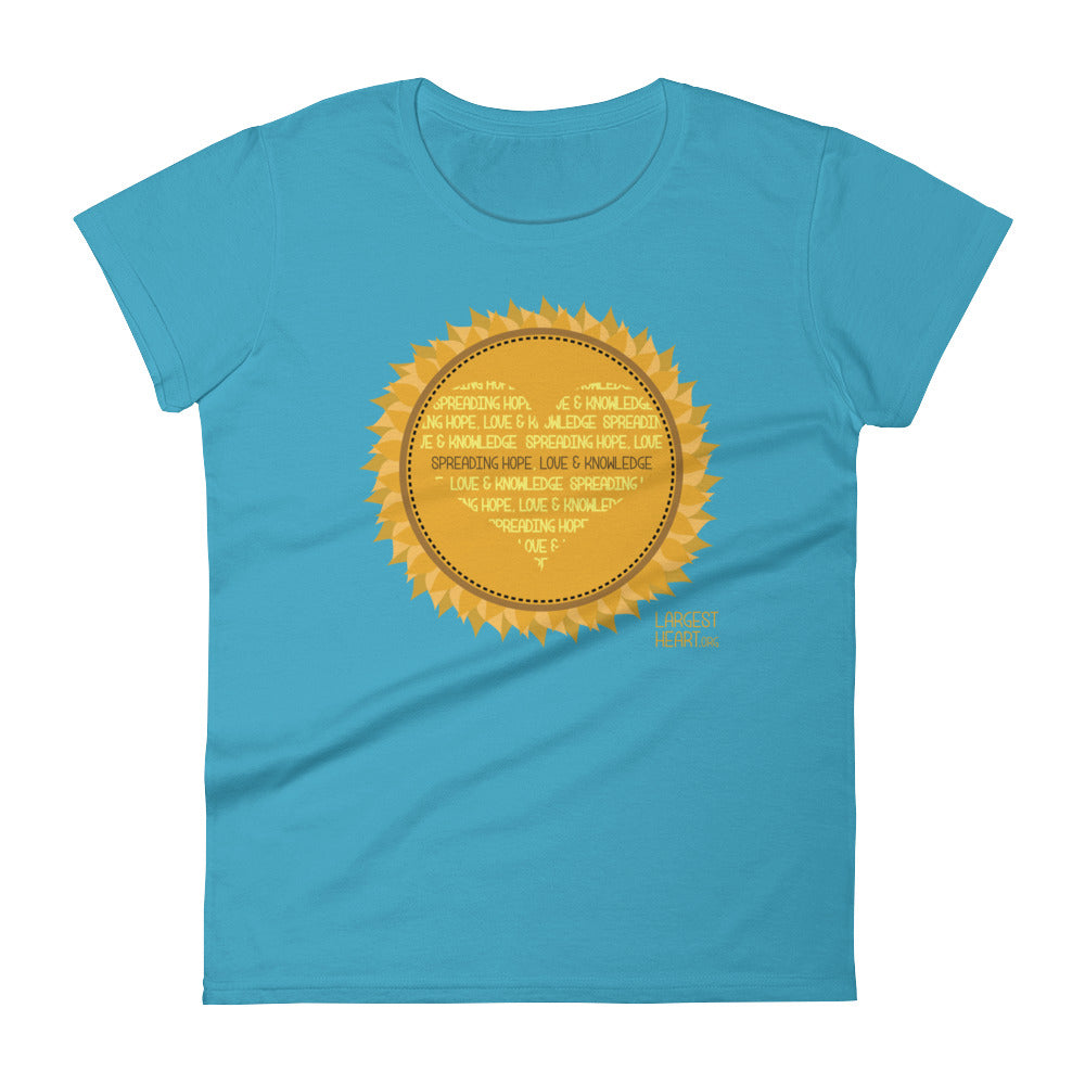 Women's Short Sleeve T-shirt - Sunflower