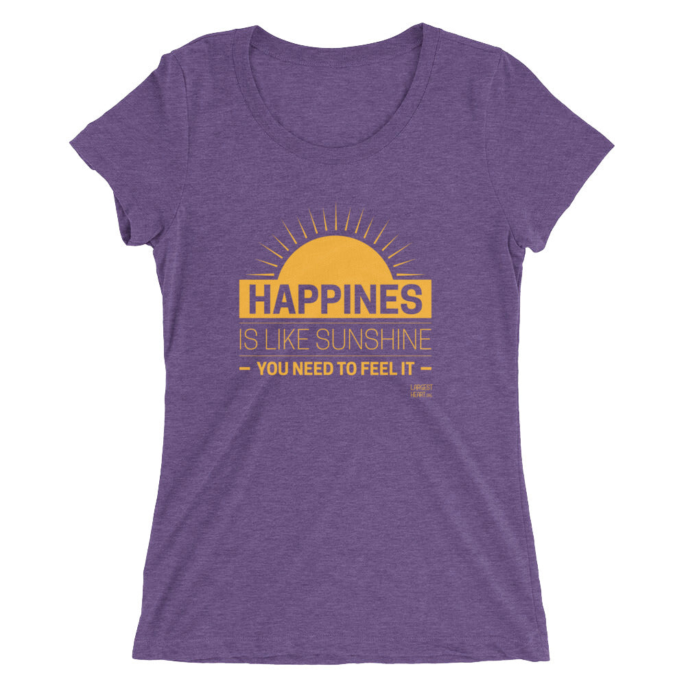 Ladies' short sleeve t-shirt - Happiness