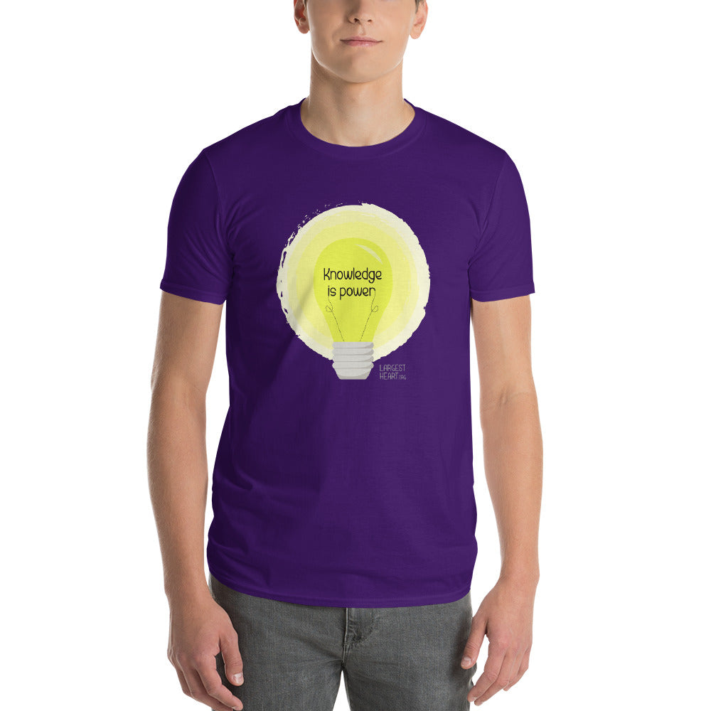 Men's Short Sleeve T-Shirt - Knowledge is Power