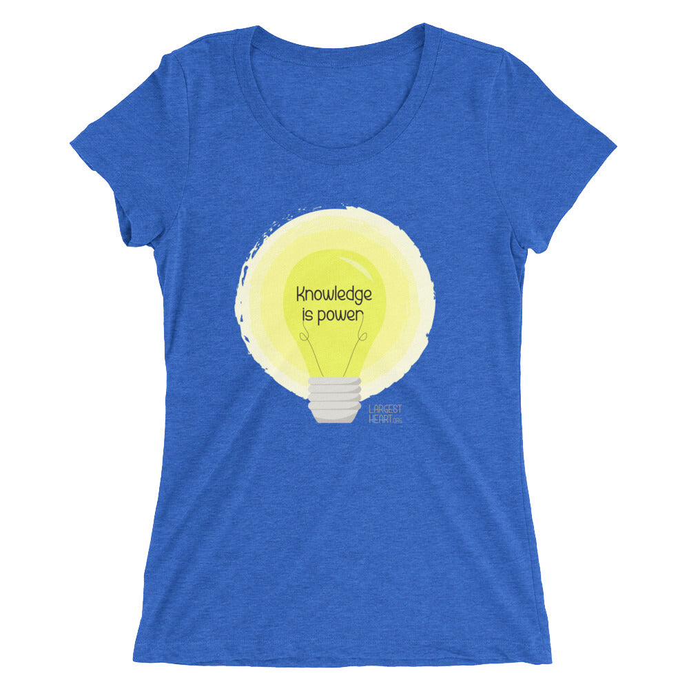 Ladies' short sleeve t-shirt - Knowledge is Power