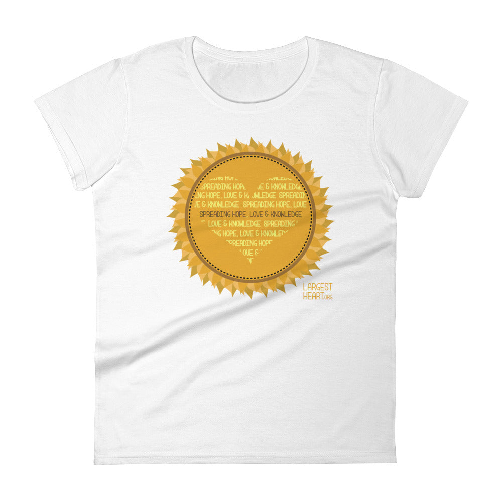 Women's Short Sleeve T-shirt - Sunflower