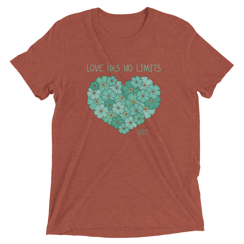 Triblend Short Sleeve T-shirt - Flower