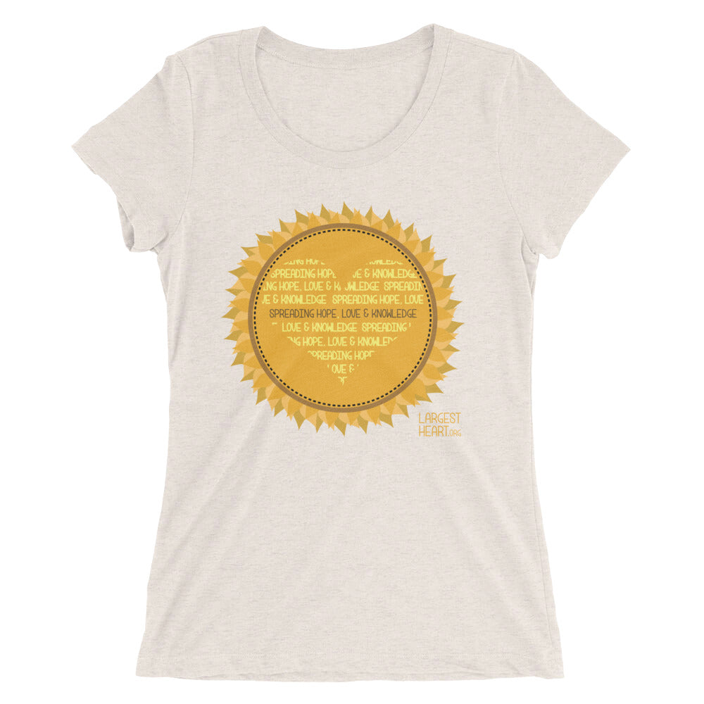 Ladies' short sleeve t-shirt - Sunflower