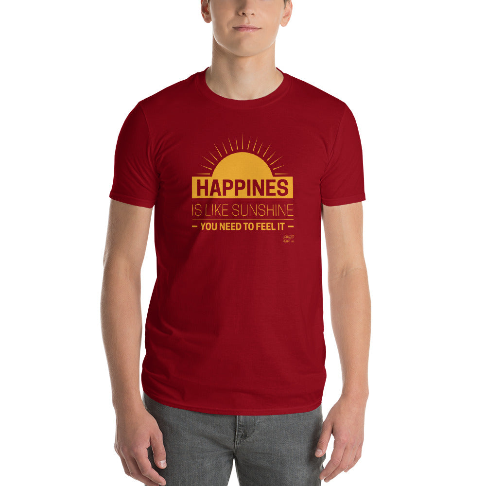 Men's Short Sleeve T-Shirt - Happiness