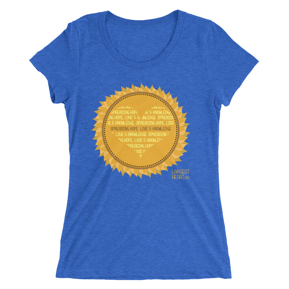 Ladies' short sleeve t-shirt - Sunflower