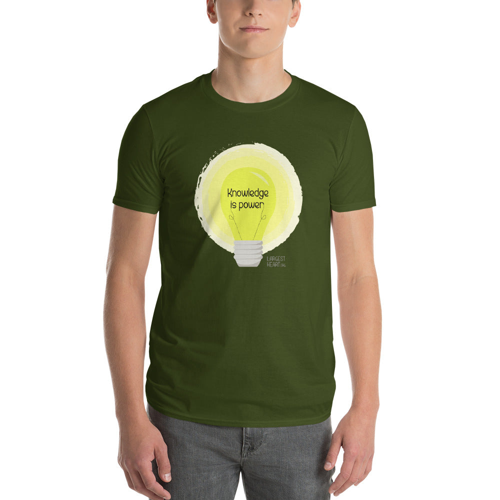 Men's Short Sleeve T-Shirt - Knowledge is Power