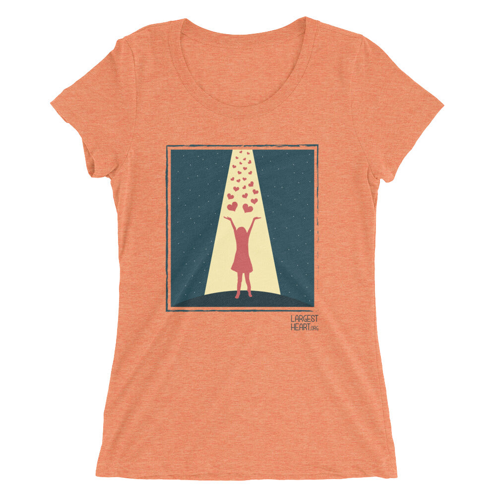 Ladies' short sleeve t-shirt - Hearts from Heaven