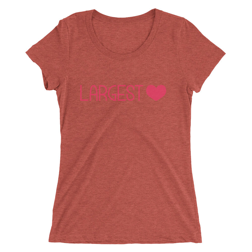 Ladies' short sleeve t-shirt - Largest Heart