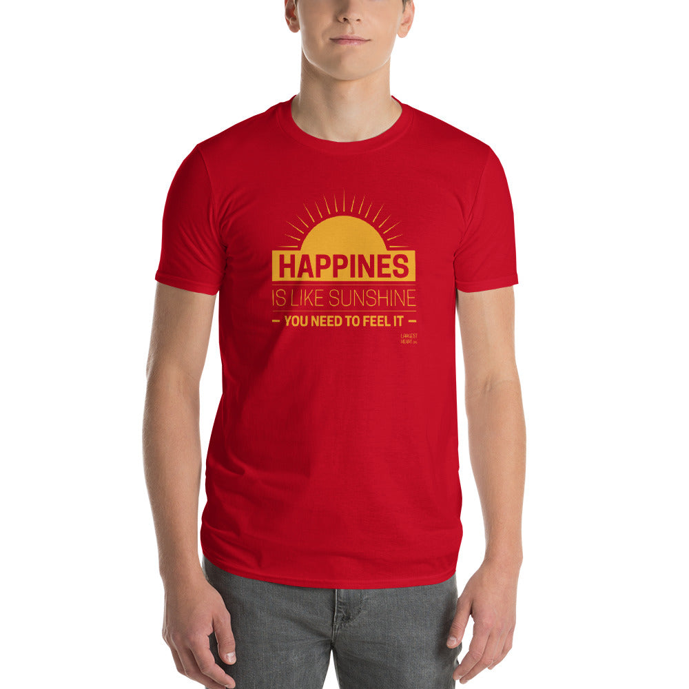 Men's Short Sleeve T-Shirt - Happiness