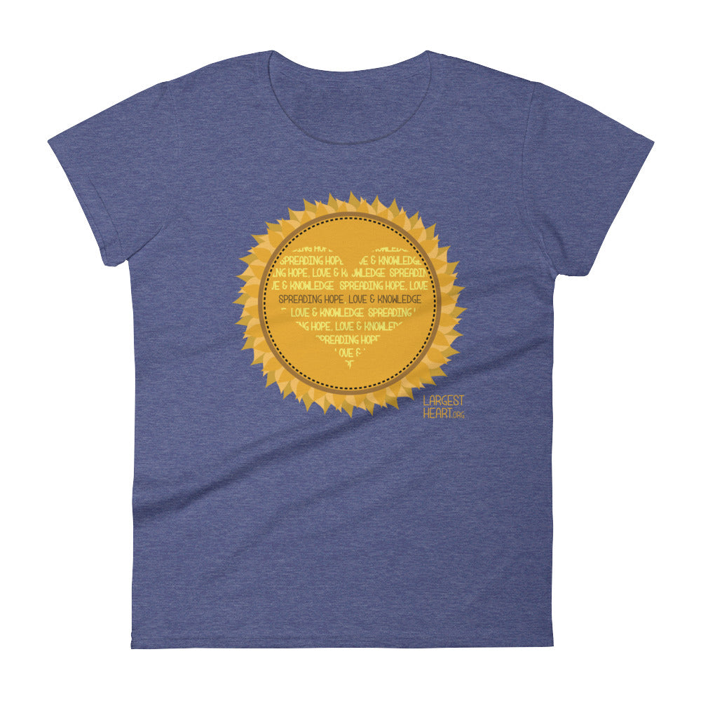 Women's Short Sleeve T-shirt - Sunflower