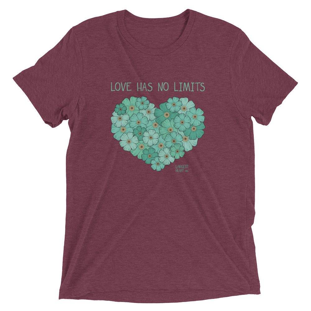 Triblend Short Sleeve T-shirt - Flower
