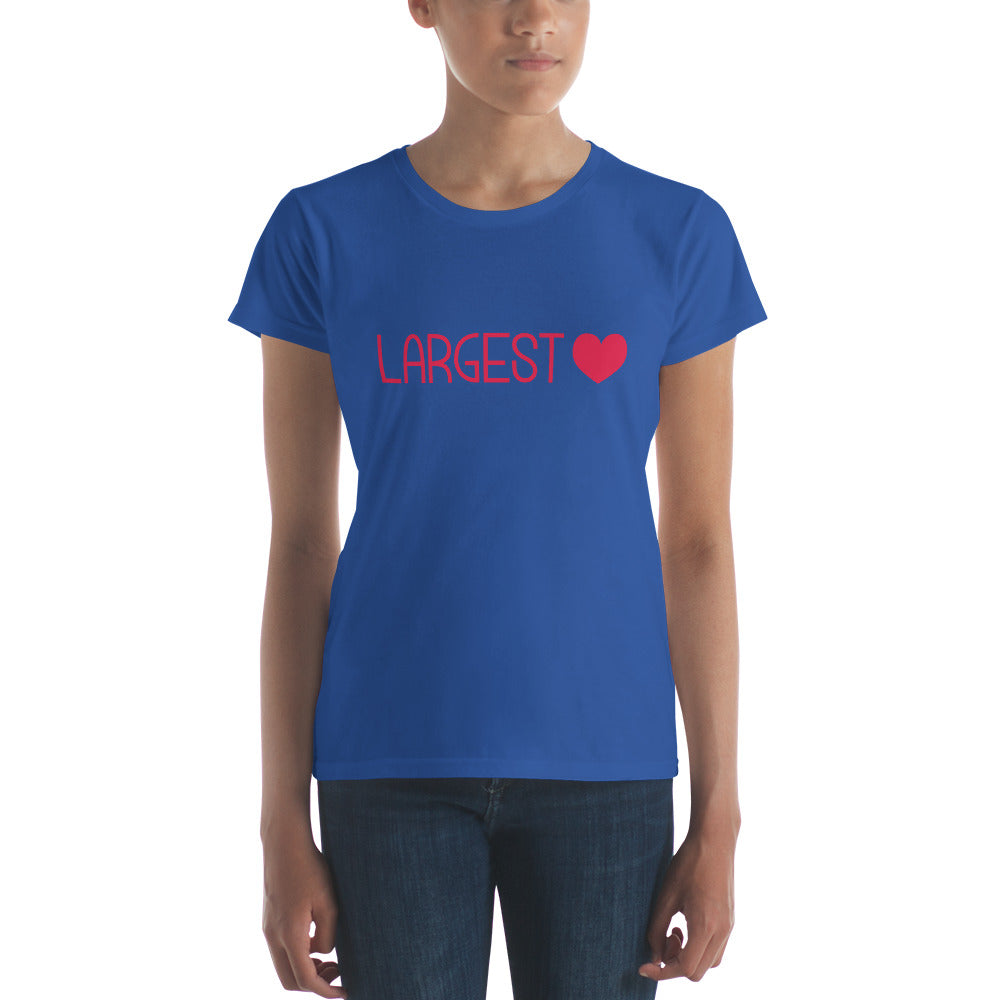 Women's Short Sleeve T-shirt - Largest Heart