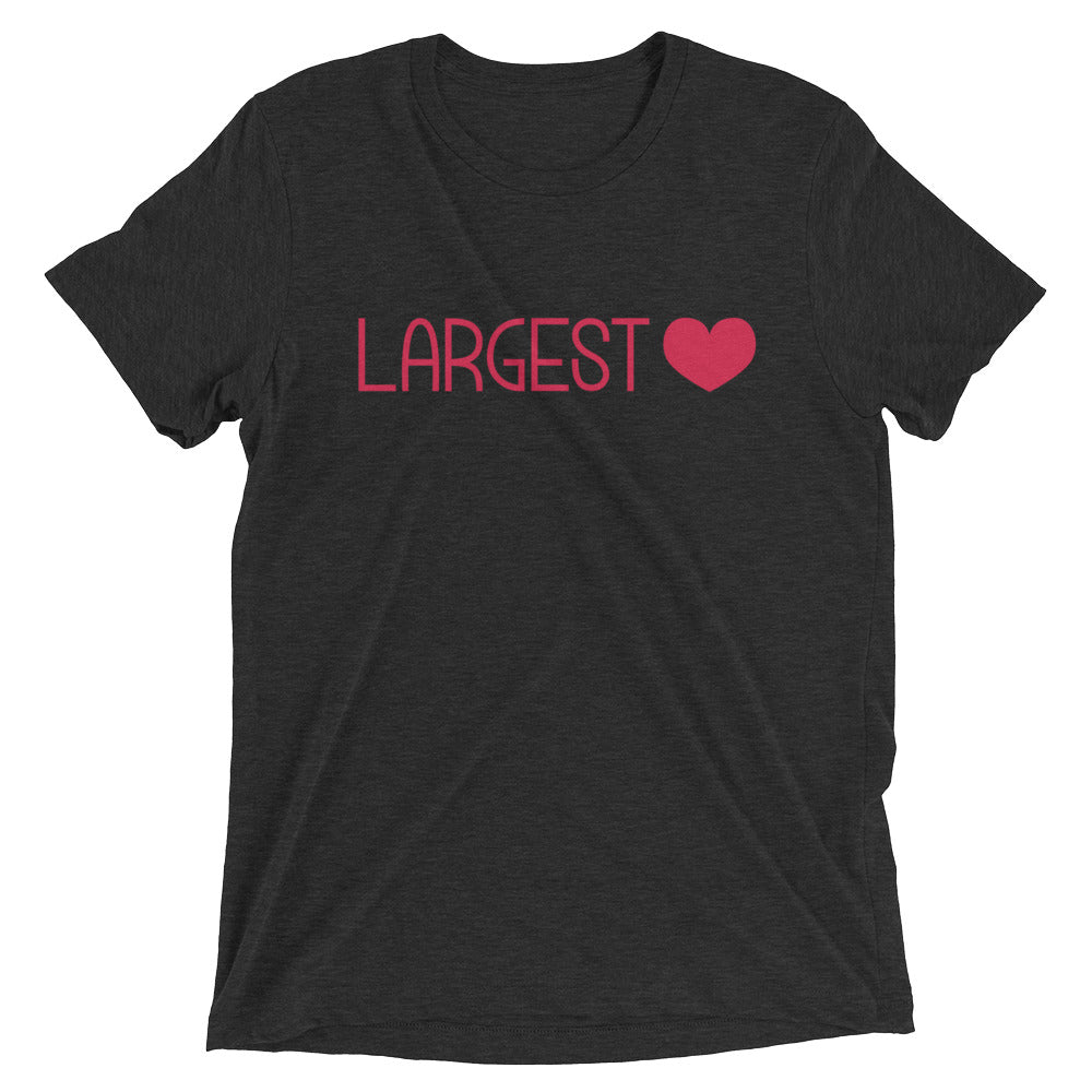 Triblend Short Sleeve T-shirt - Largest Heart