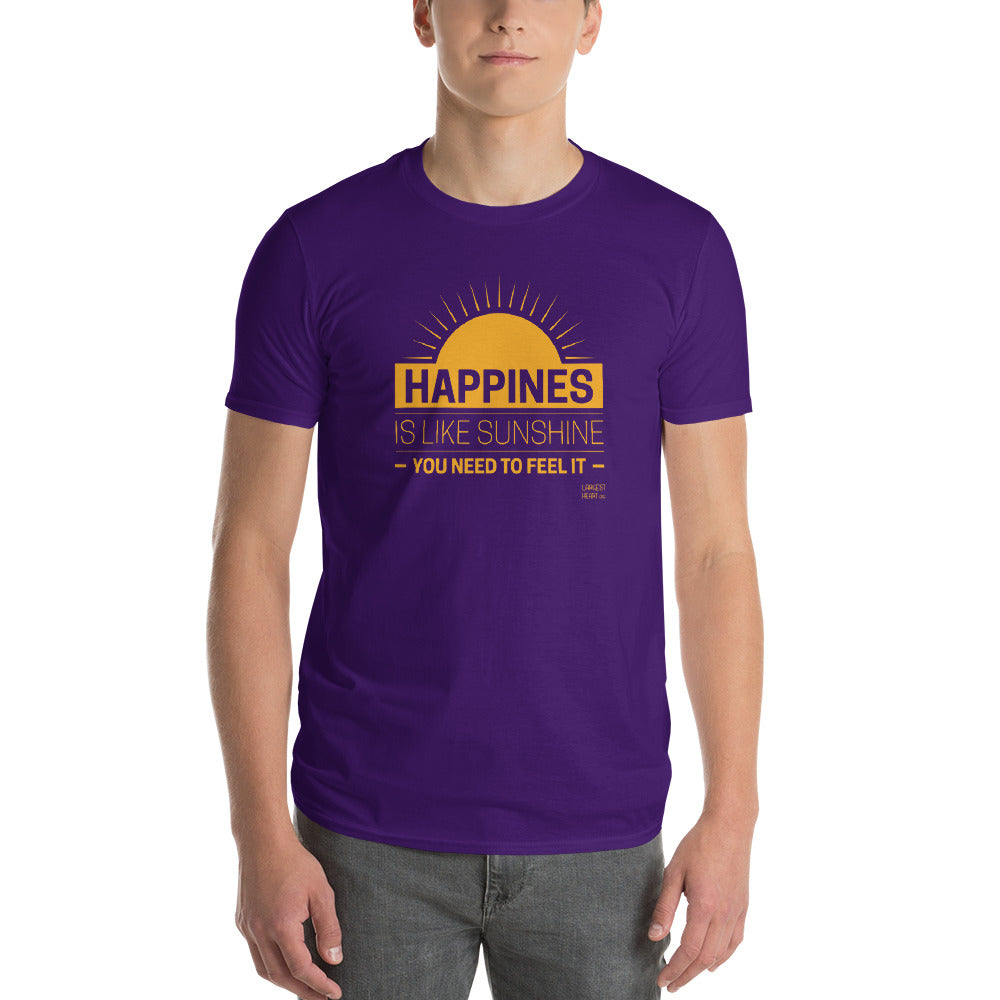 Men's Short Sleeve T-Shirt - Happiness